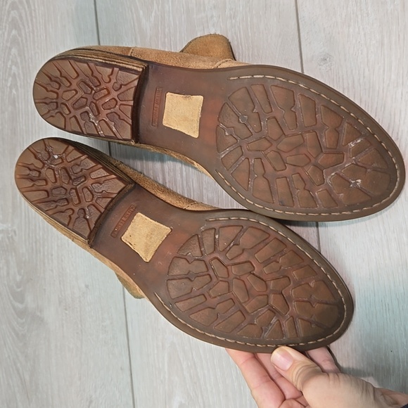 Born Women's Cut Out Side Suede Ankle Boots Moto Shoes Sz 8M - Picture 11 of 12